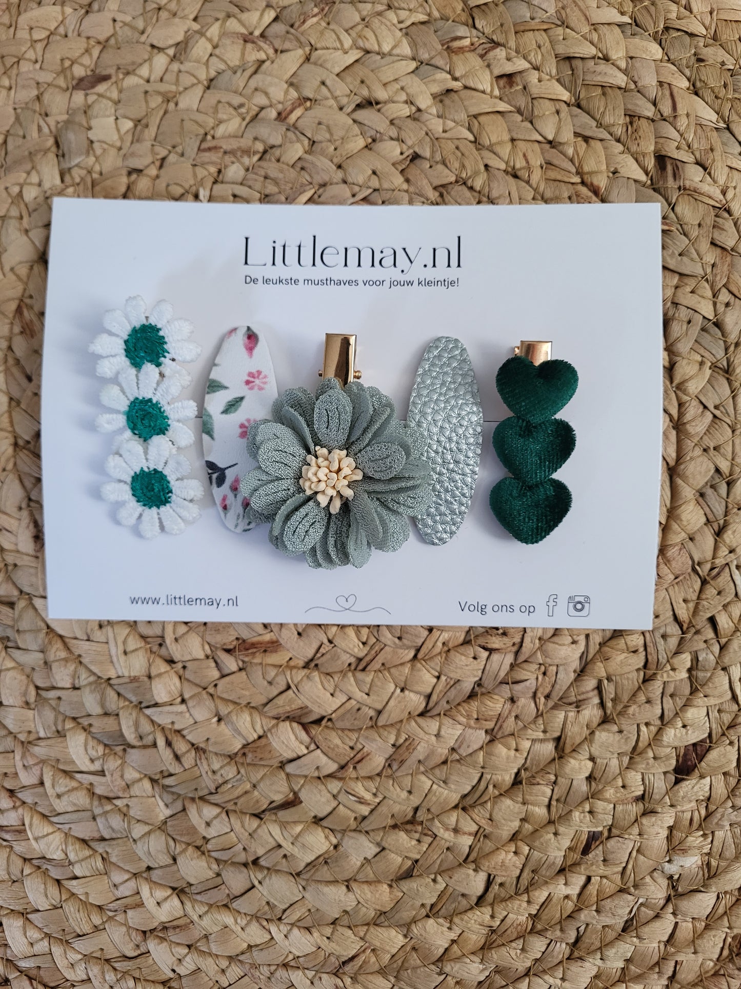 Geef de leukste handgemaakte haarspeldjes van Littlemay.nl cadeau.
