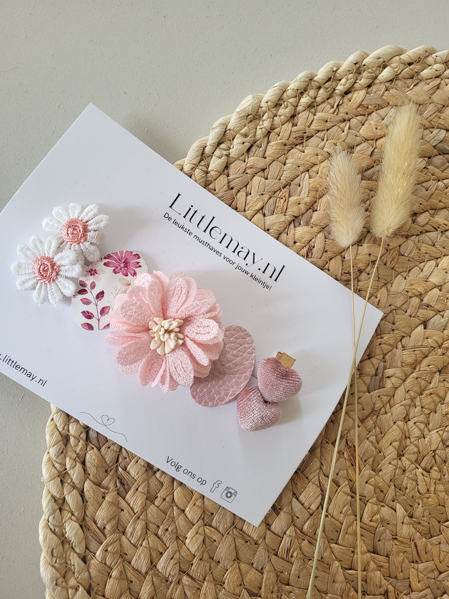Geef de leukste handgemaakte haarspeldjes van Littlemay.nl cadeau.