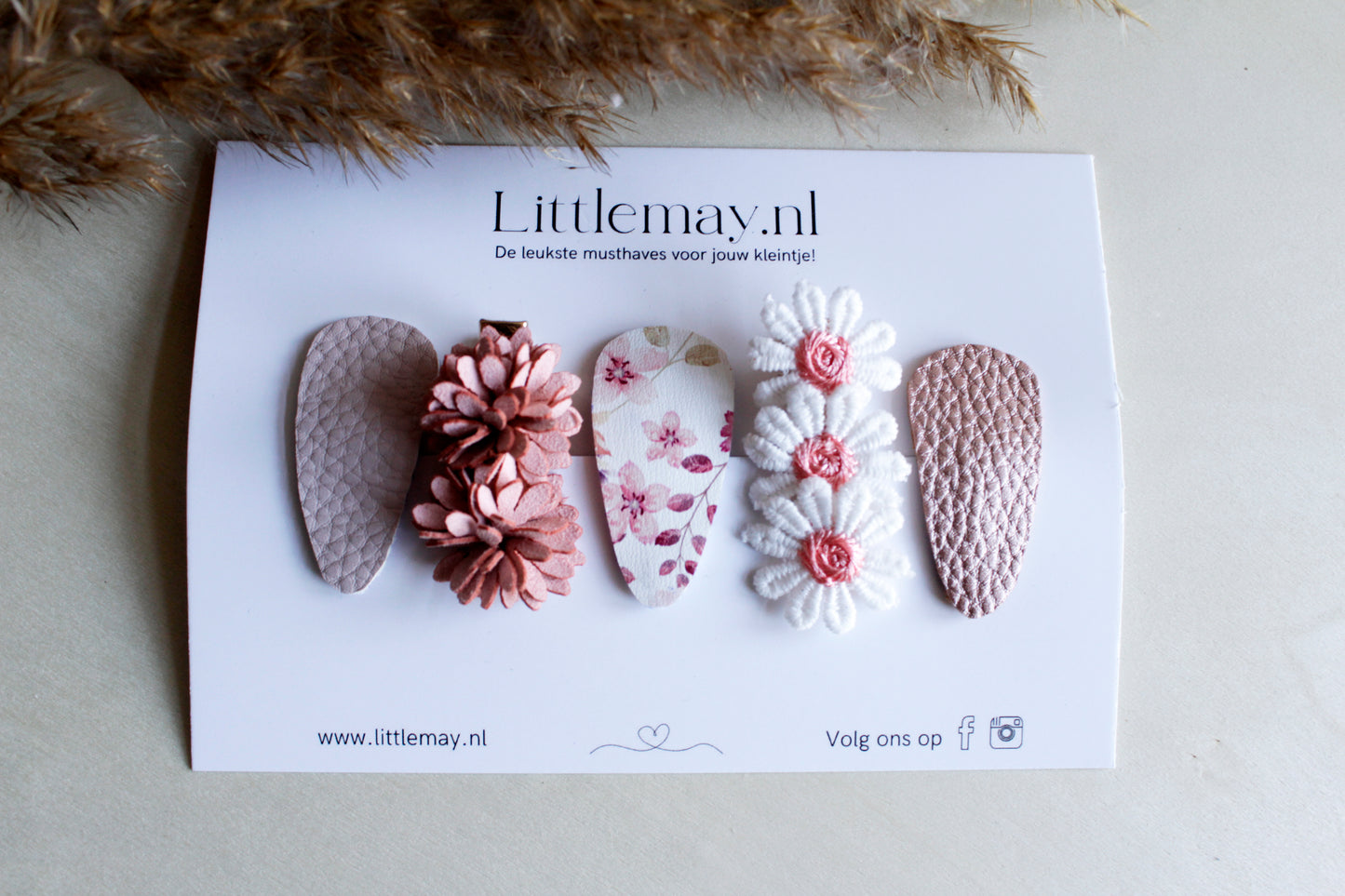 Geef de leukste handgemaakte haarspeldjes van Littlemay.nl cadeau.