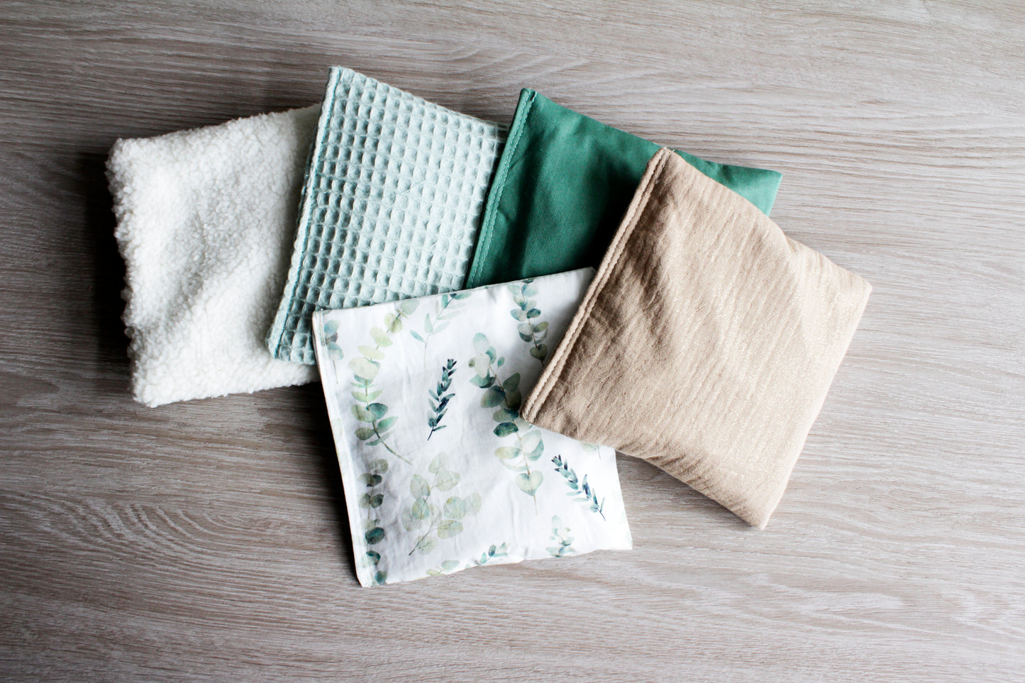 Sensorische pittenzakjes Green nature bij Littlemay.nl