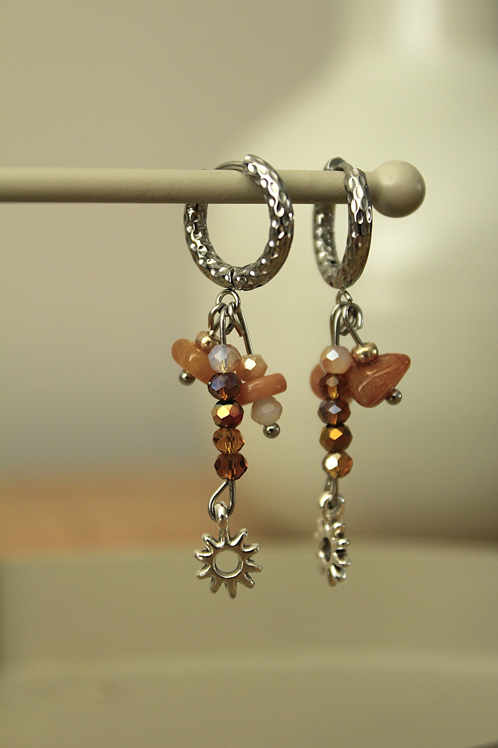 Zilveren oorringen met hangers | Sunkisses van Littlemay.nl