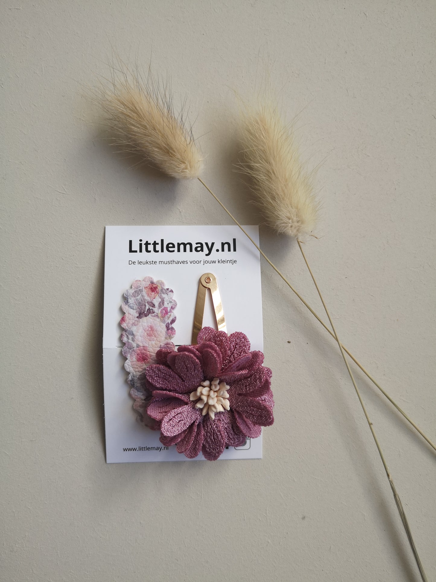 Handgemaakte haarspeldjes met bloemen voor jouw meid.