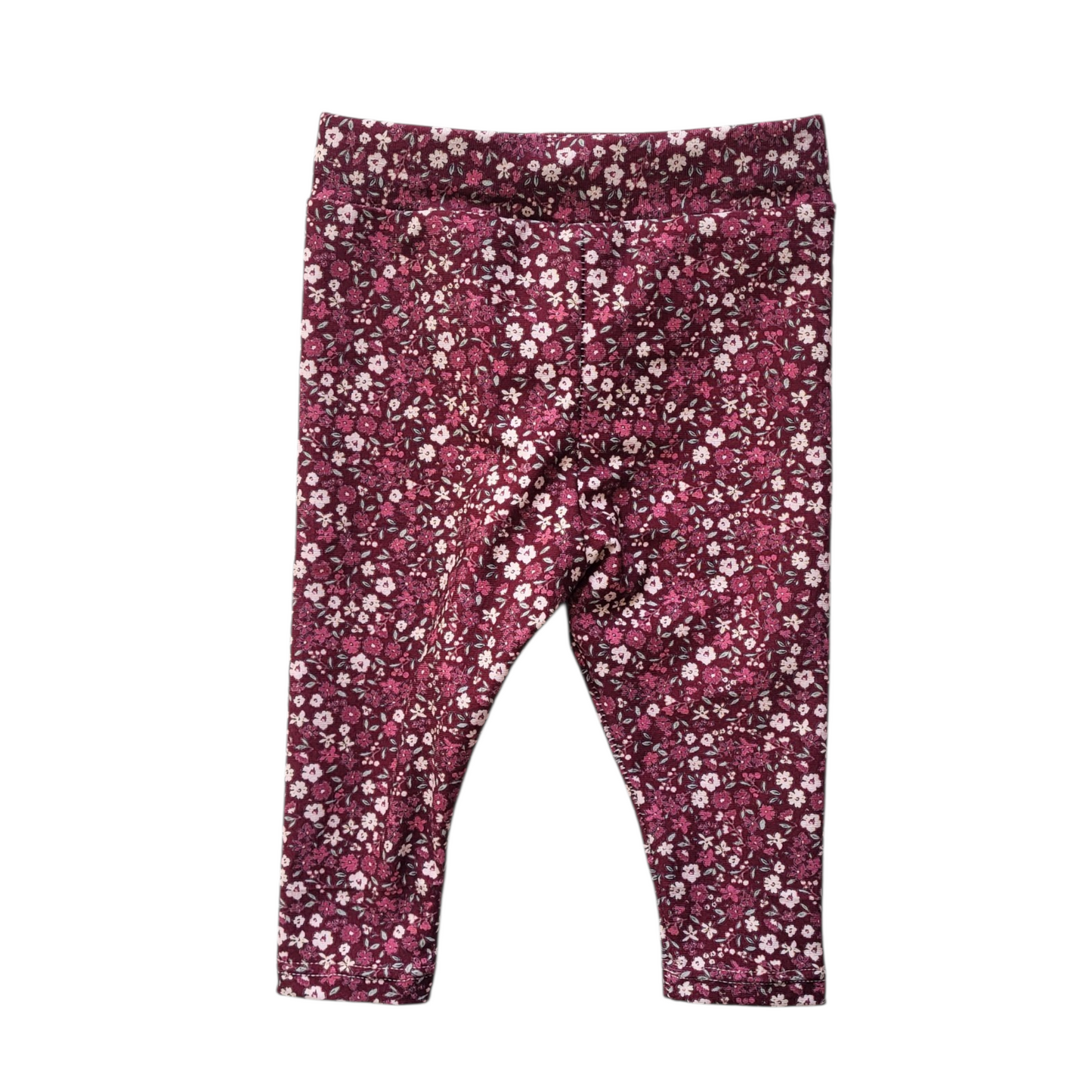 Littlemay.nl | Baby legging - Bloem bordeaux