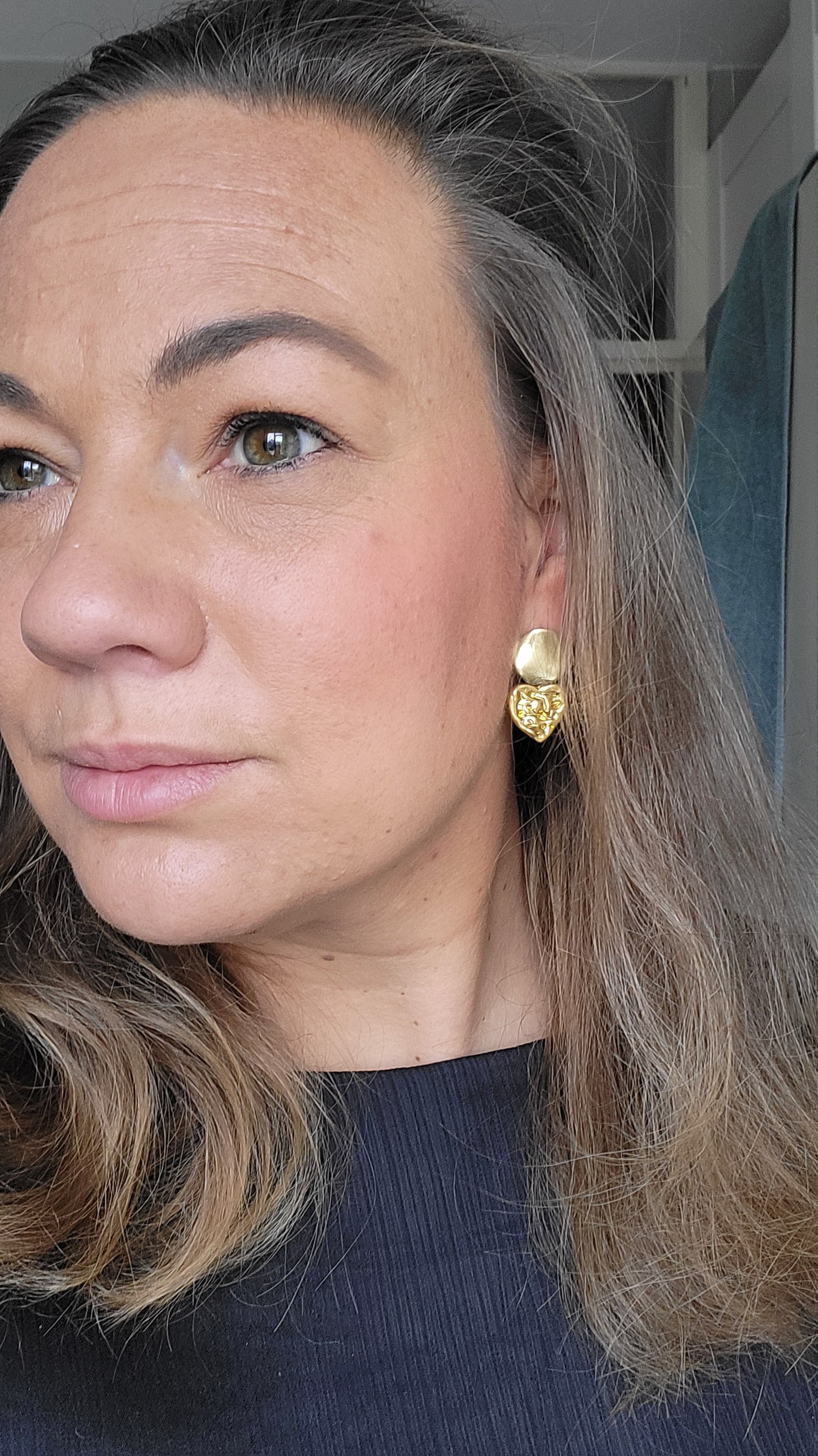 Littlemay.nl Stainless steel oorbellen | gold heart