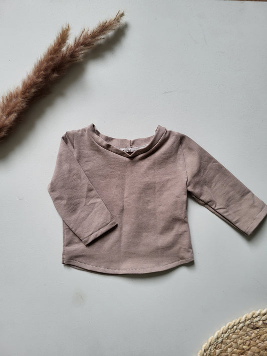 Longsleeve | Donker beige