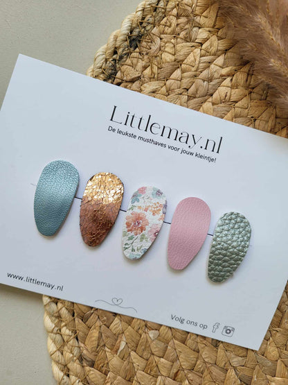 Stoere en elegante klik-klak haarspeldjes bij Littlemay.nl