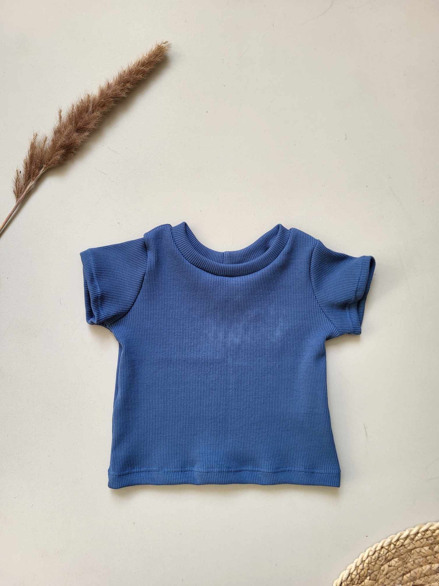 Littlemay.nl | Handgemaakte baby T-shirt | Rib Effen