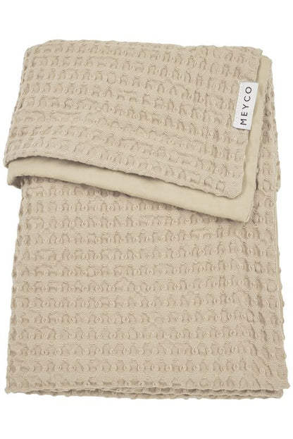 Meyco wiegdeken waffle coton | Sand