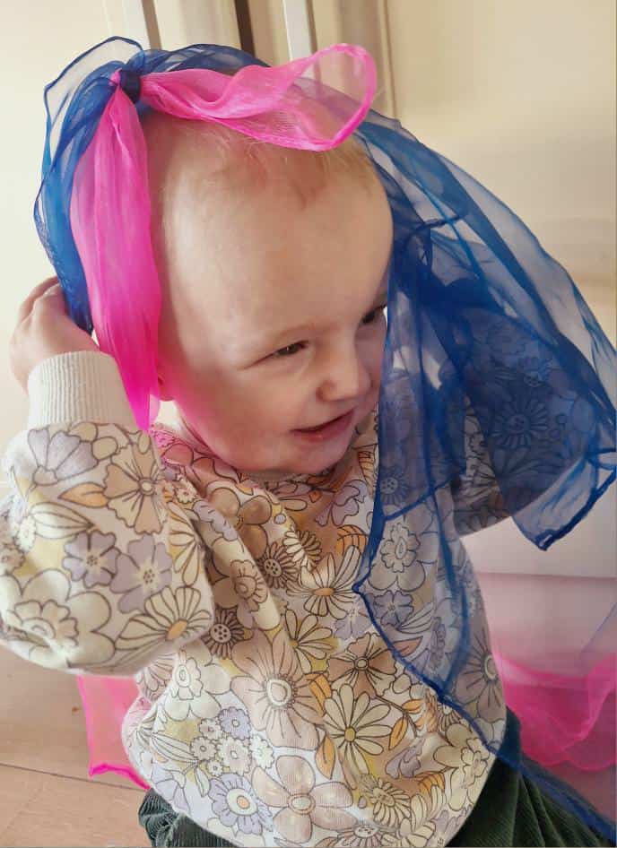 Sensorische sjaal | Wit 60x60 cm