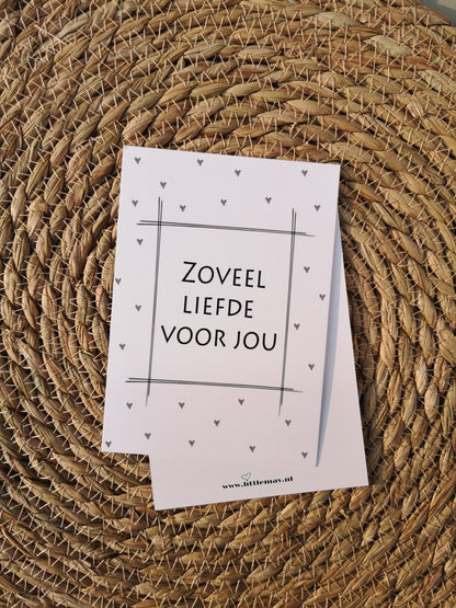 Ansichtkaart | Zoveel liefde voor jou