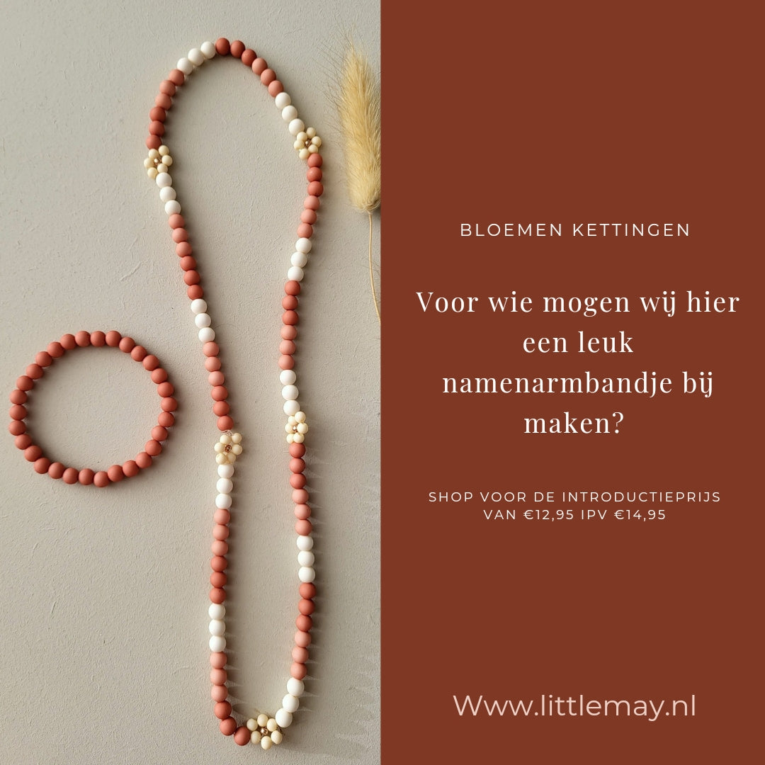 Handgemaakte sieraden van Littlemay.nl | set Roos