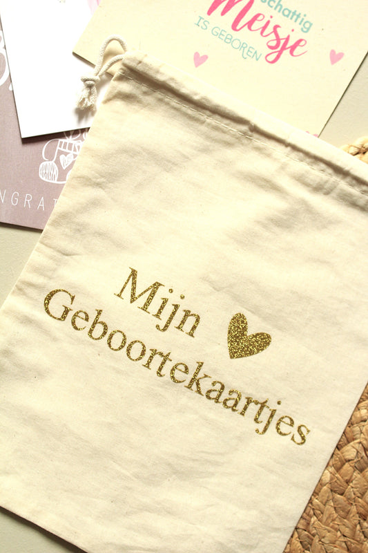 Bewaarzak | Mijn geboortekaartjes