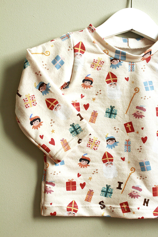 Longsleeve Sinterklaas | Beige