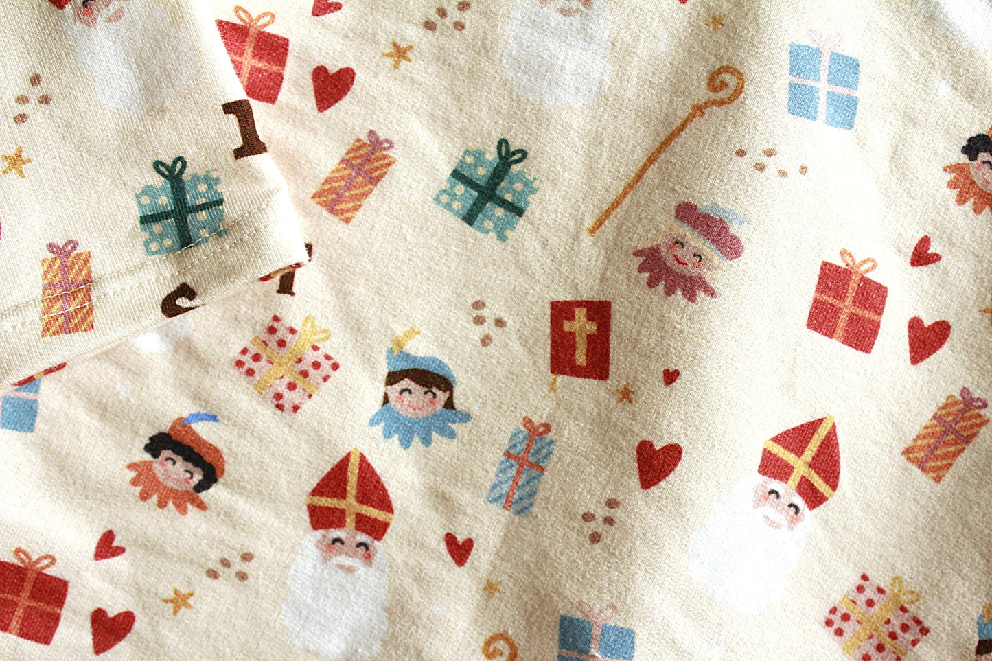 Longsleeve Sinterklaas | Beige