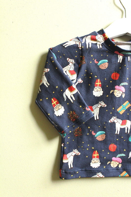 Longsleeve Sinterklaas | Navy blue