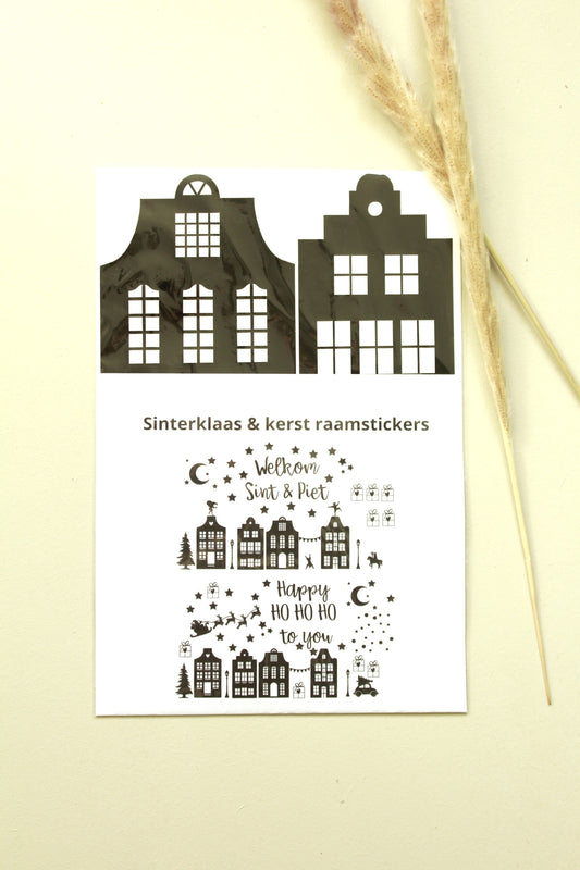 Herbruikbare raamstickers | Sinterklaas & Kerst