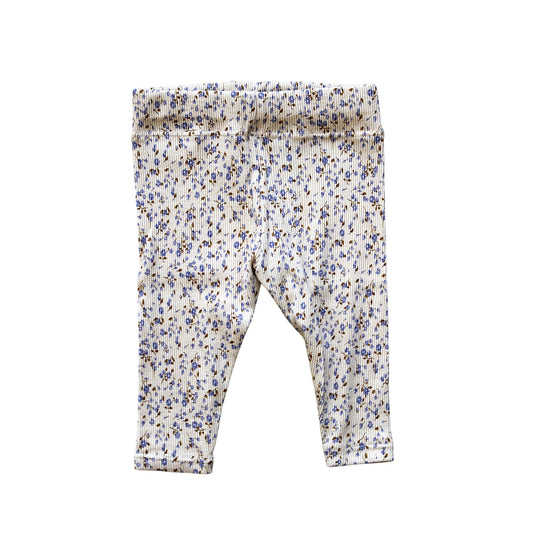 Littlemay.nl | Baby legging - Blauwe minibloemen