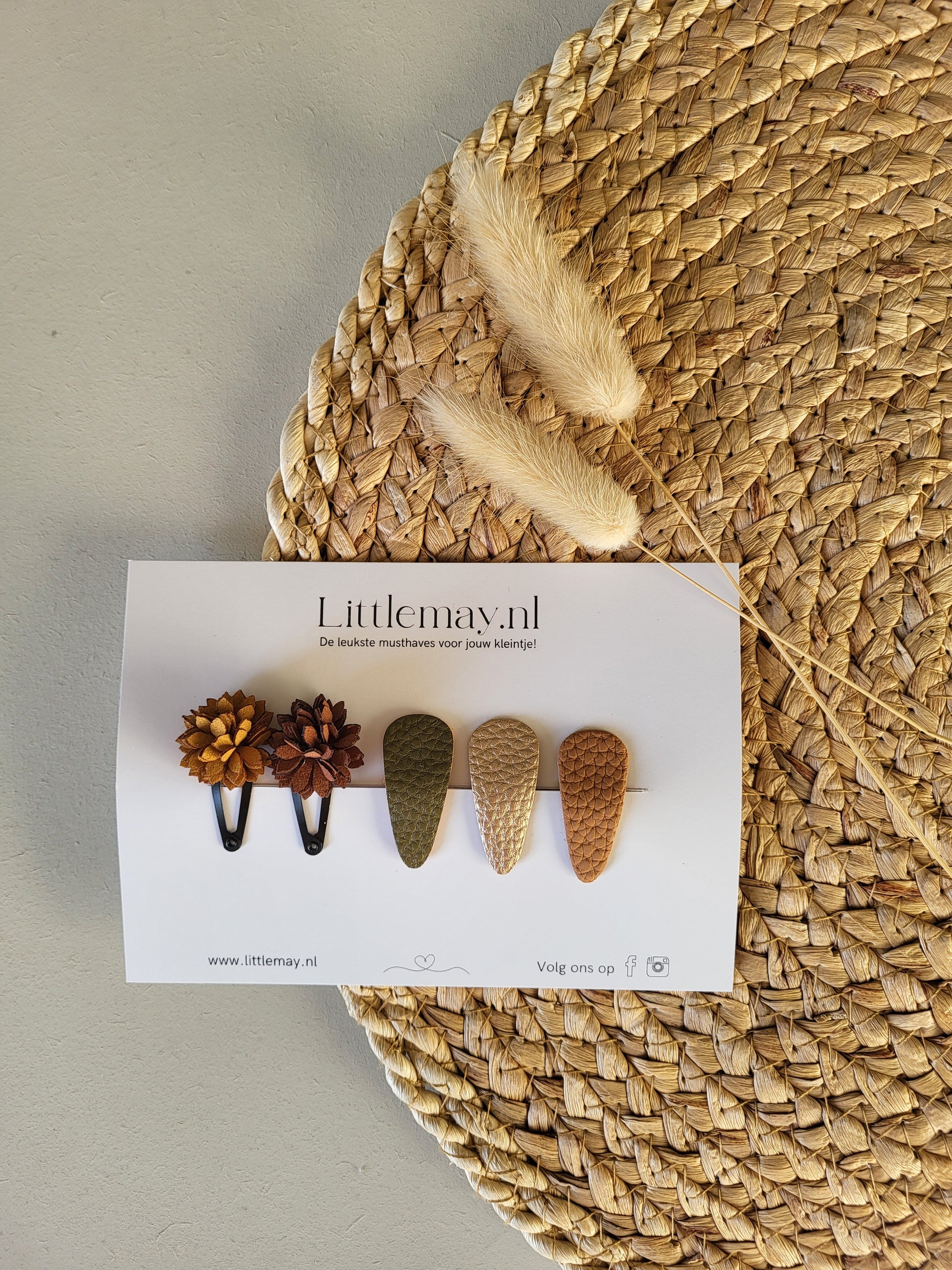 Geef de leukste handgemaakte haarspeldjes van Littlemay.nl cadeau.