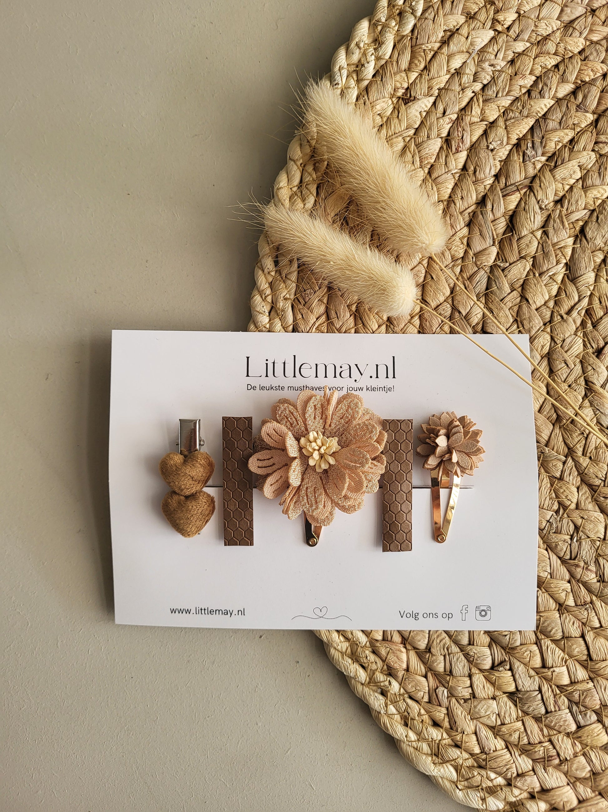 Geef de leukste handgemaakte haarspeldjes van Littlemay.nl cadeau.