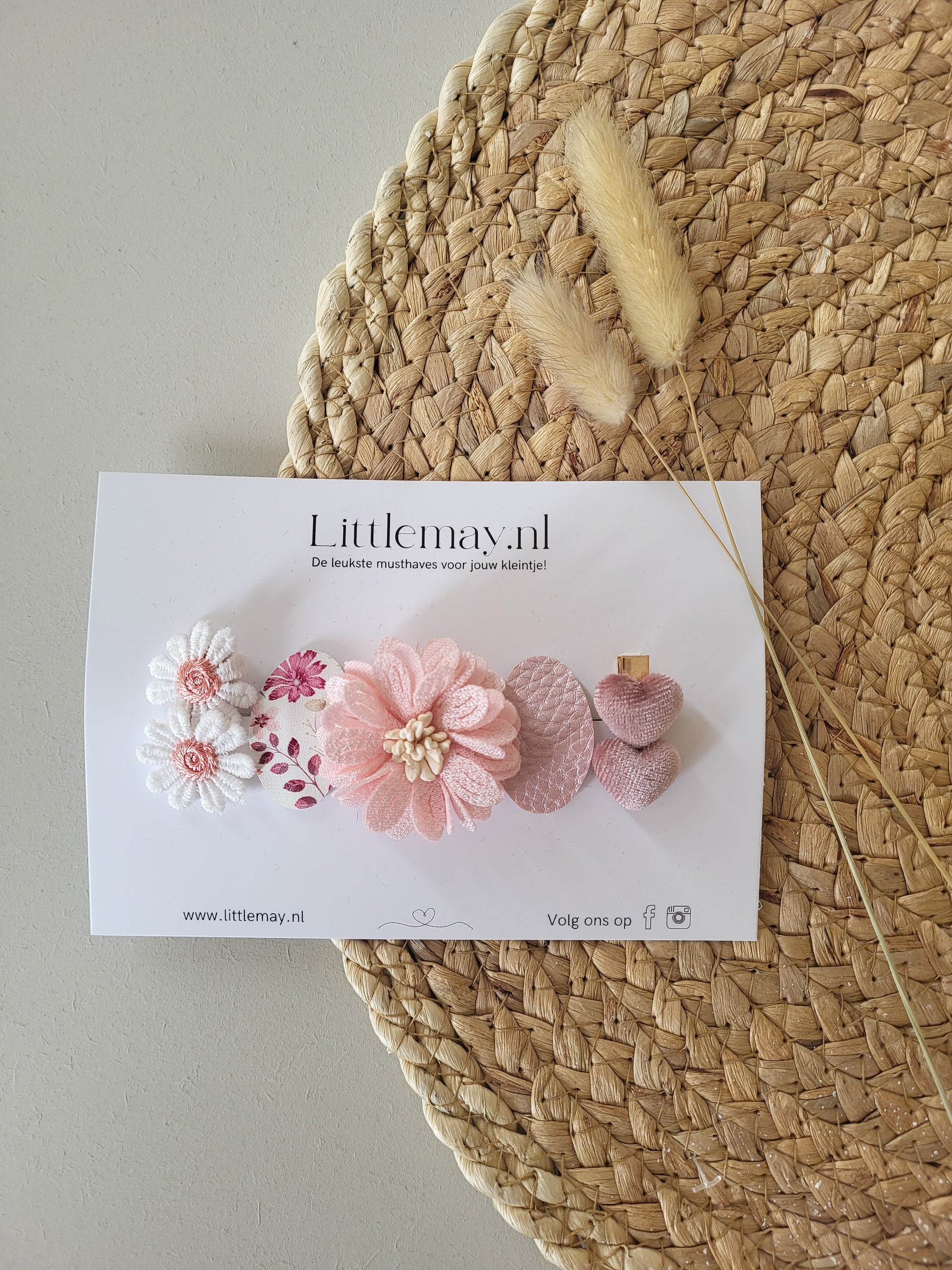Geef de leukste handgemaakte haarspeldjes van Littlemay.nl cadeau.