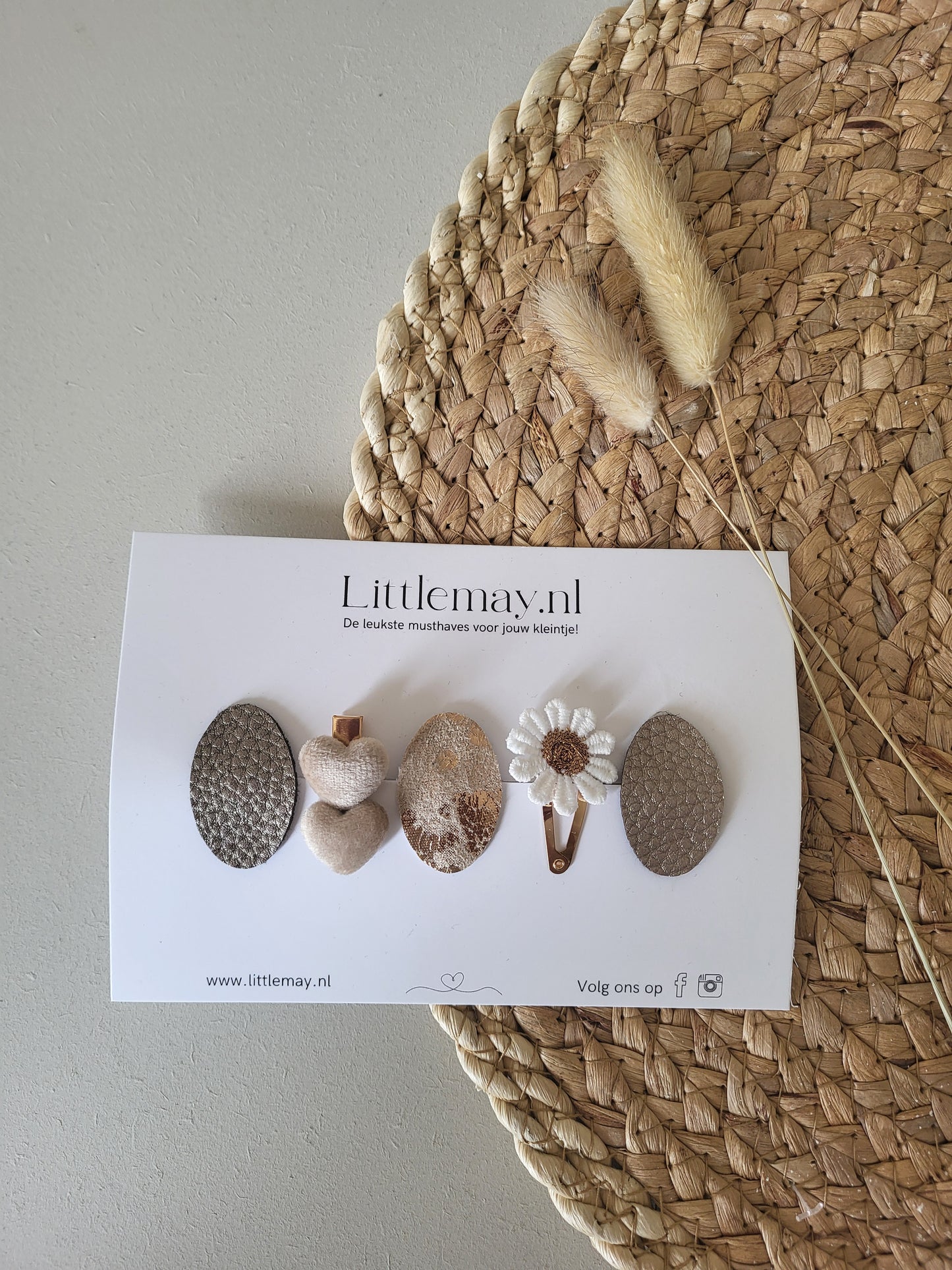 Geef de leukste handgemaakte haarspeldjes van Littlemay.nl cadeau.