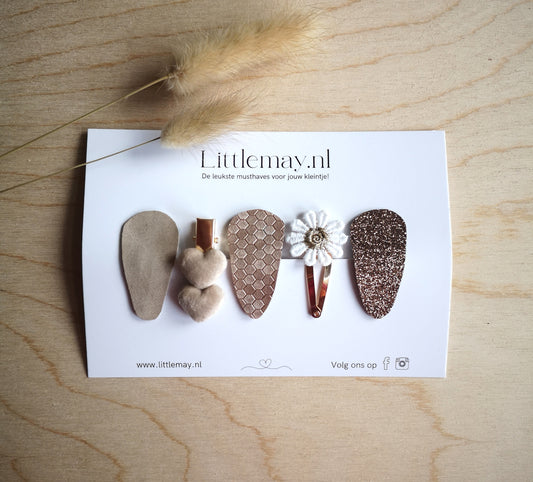 Geef de leukste handgemaakte haarspeldjes van Littlemay.nl cadeau.