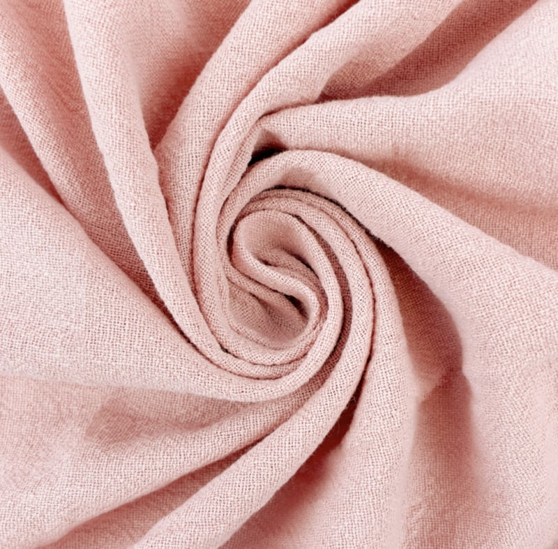 Littlemay.nl | Stoffen naamslinger sandwashed gewassen roze 