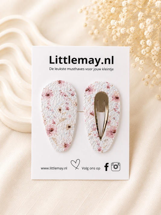 Littlemay.nl Haarspeldje klik klak | Enkel/duo 17