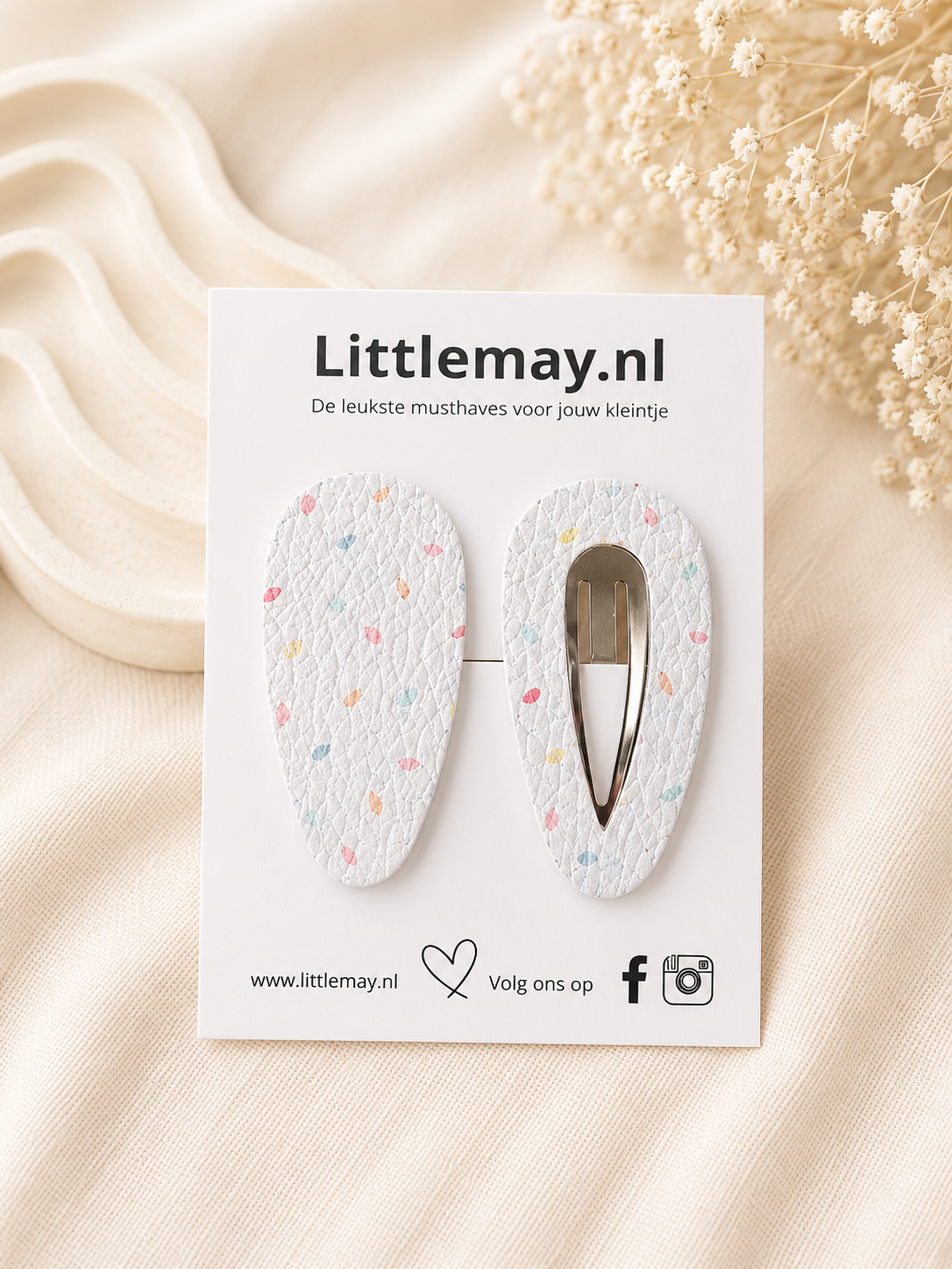 Littlemay.nl Haarspeldje klik klak | Enkel/duo 16