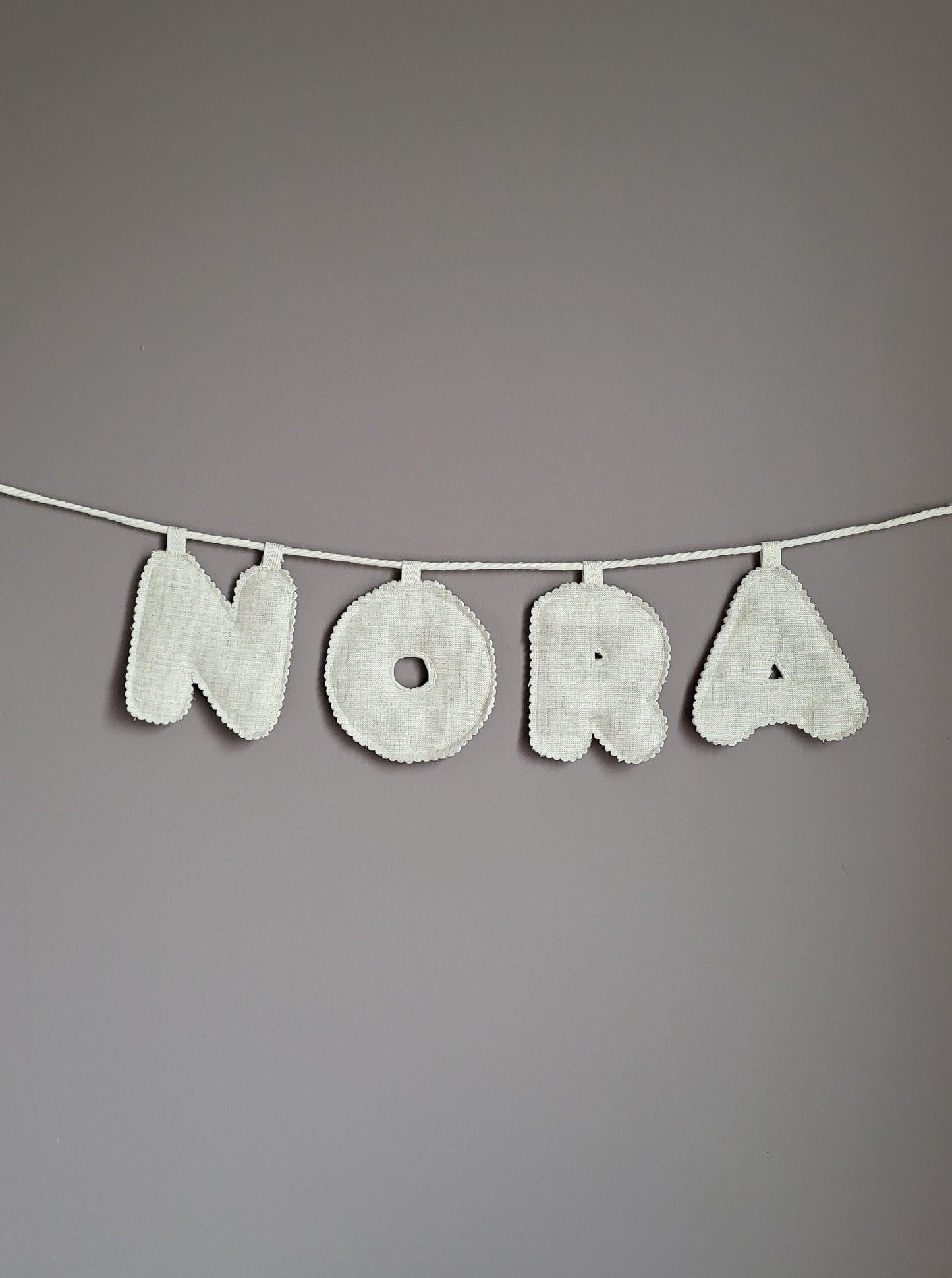 Littlemay.nl | Stoffen naamslinger Cognac