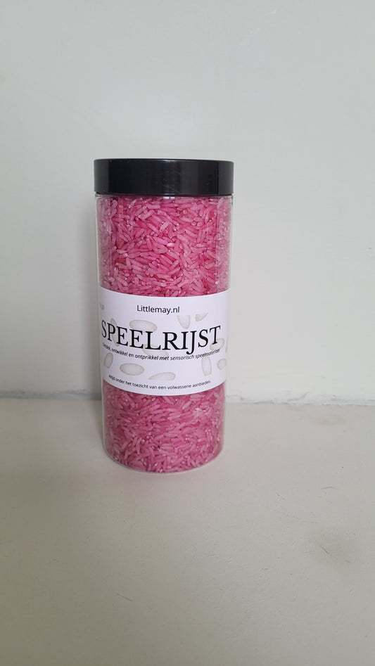Gekleurde speelrijst | Roze