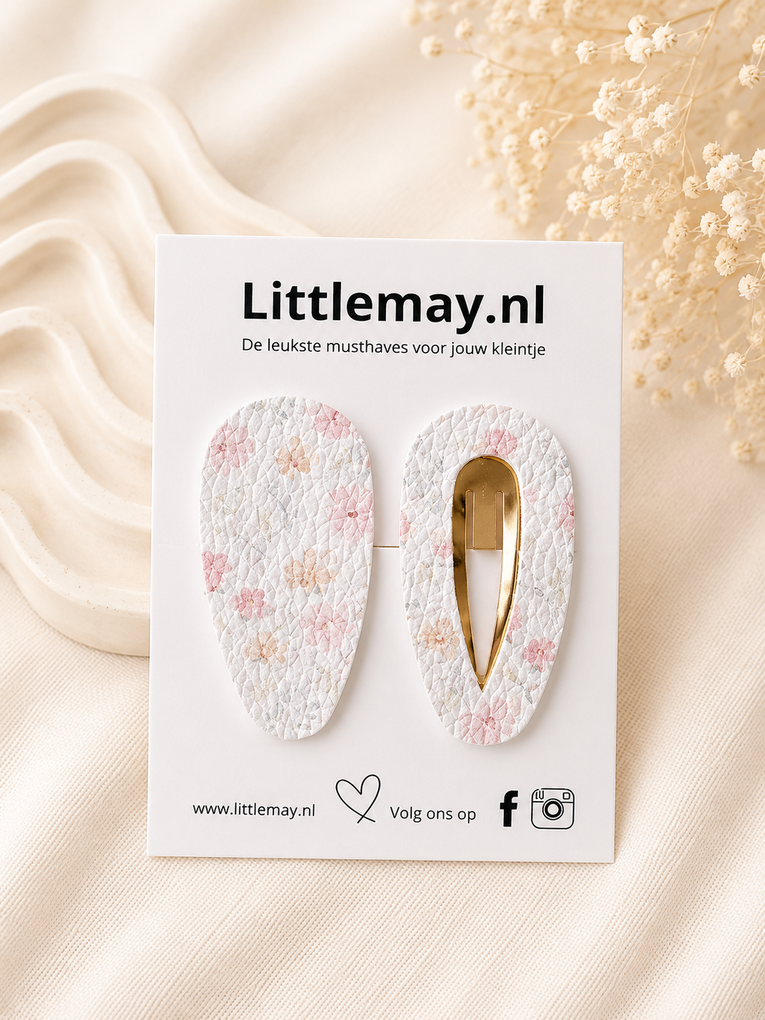 Littlemay.nl Haarspeldje klik klak | Enkel/duo 18