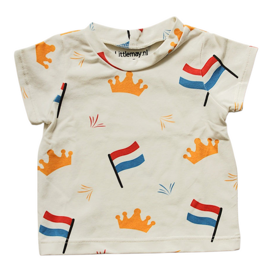 Littlemay.nl | Baby t-shirt - hup oranje