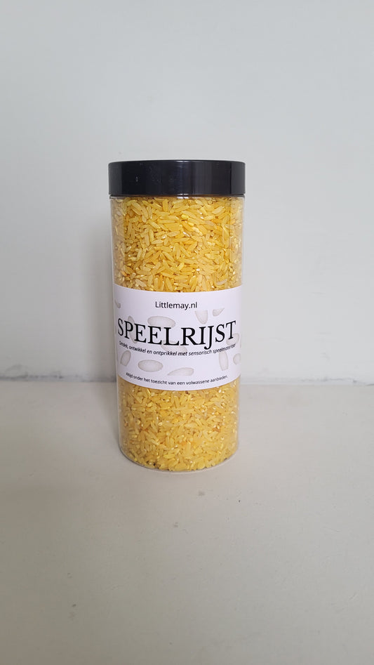 Gekleurde speelrijst | Geel