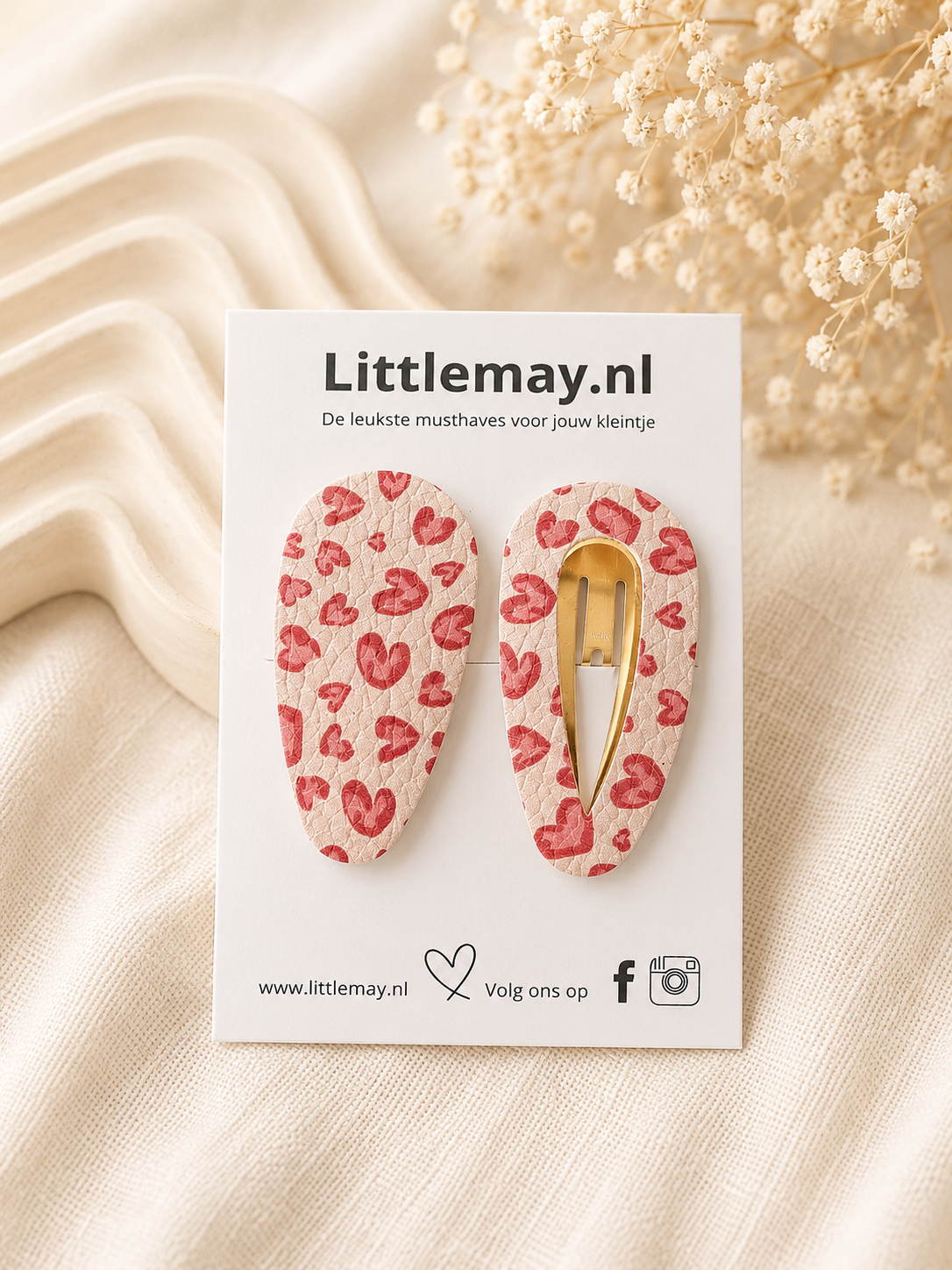 Littlemay.nl Haarspeldje klik klak | Enkel/duo 13