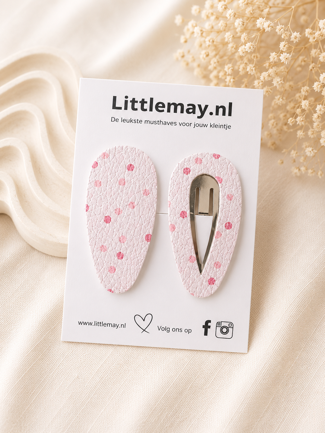 Littlemay.nl Haarspeldje klik klak | Enkel/duo 15