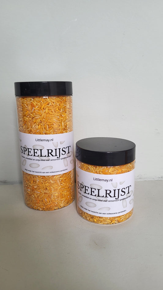 Gekleurde speelrijst | Oranje
