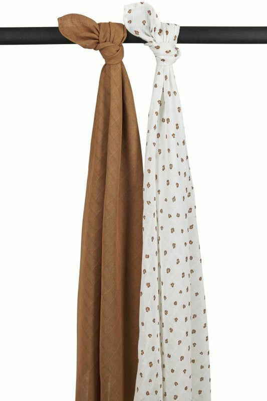 Meyco | Hydrofiele swaddles | Toffee