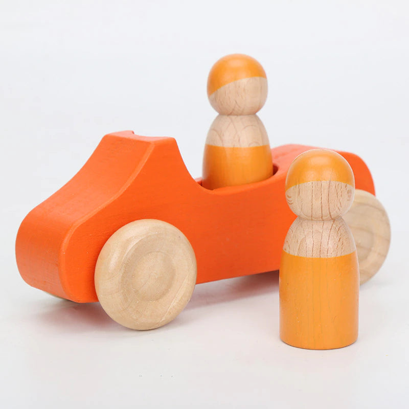 Houten speelauto's van Littlemay.nl