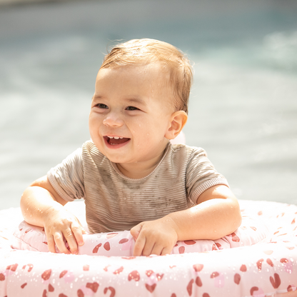 Swim Essentials Baby float Old pink Panterprint